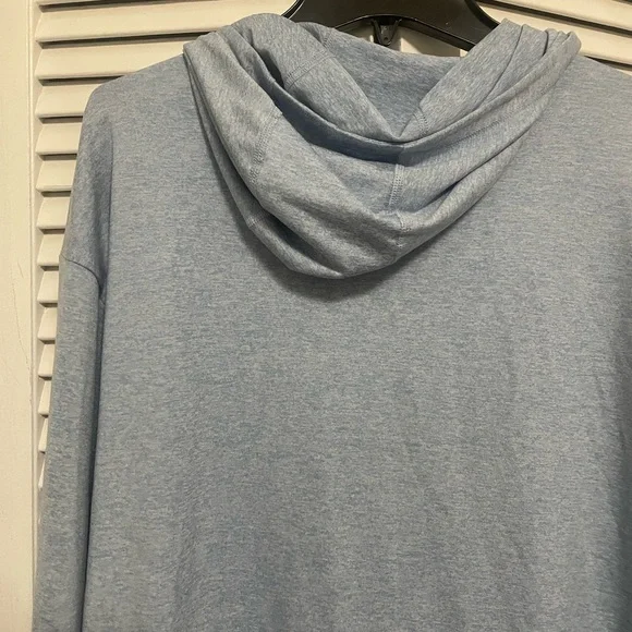 Athleta Light Blue Hoodie Sweatshirt - Picture 3 of 3